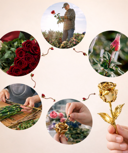 Gold Rose (Real Rose Dipped in 24k Gold) in Tiffany Blue Giftbox